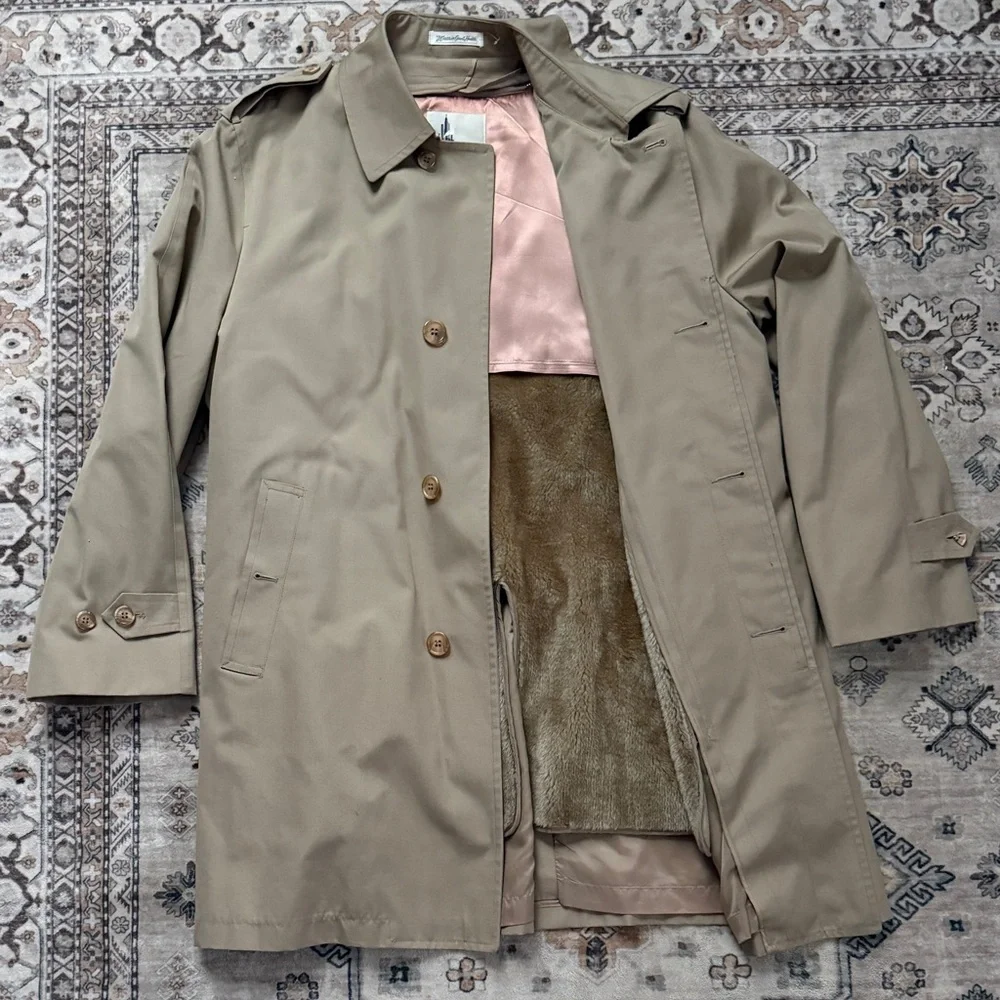 Misty Harbor Classic Tan Trench Coat - Lined & Elegant